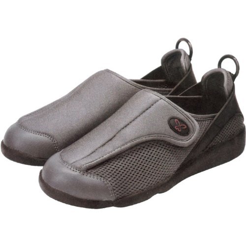 すたこらさんソフト100 軽量 介護シューズ 23cm~23.5cm グレー