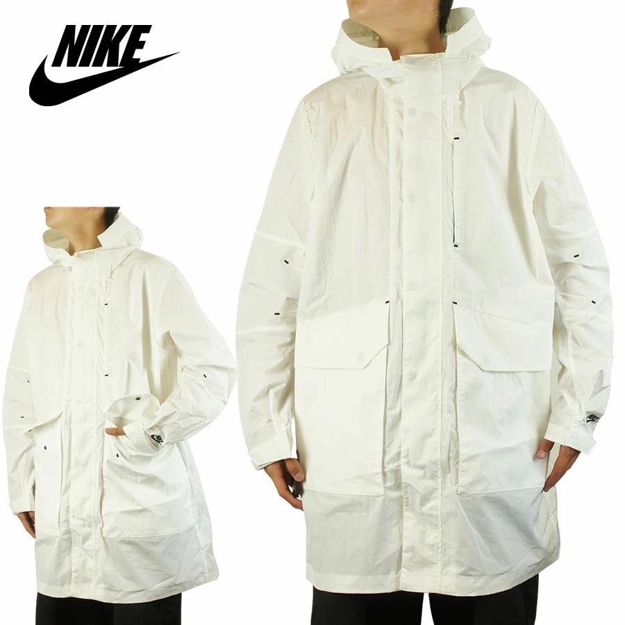 ナイキ NIKEメンズサイズ ジャケットNSW PREMIUM ESSENTIALS JACKETWHITE(ホワイト)ライトアウター ミリタリー 黒 白 ナイ