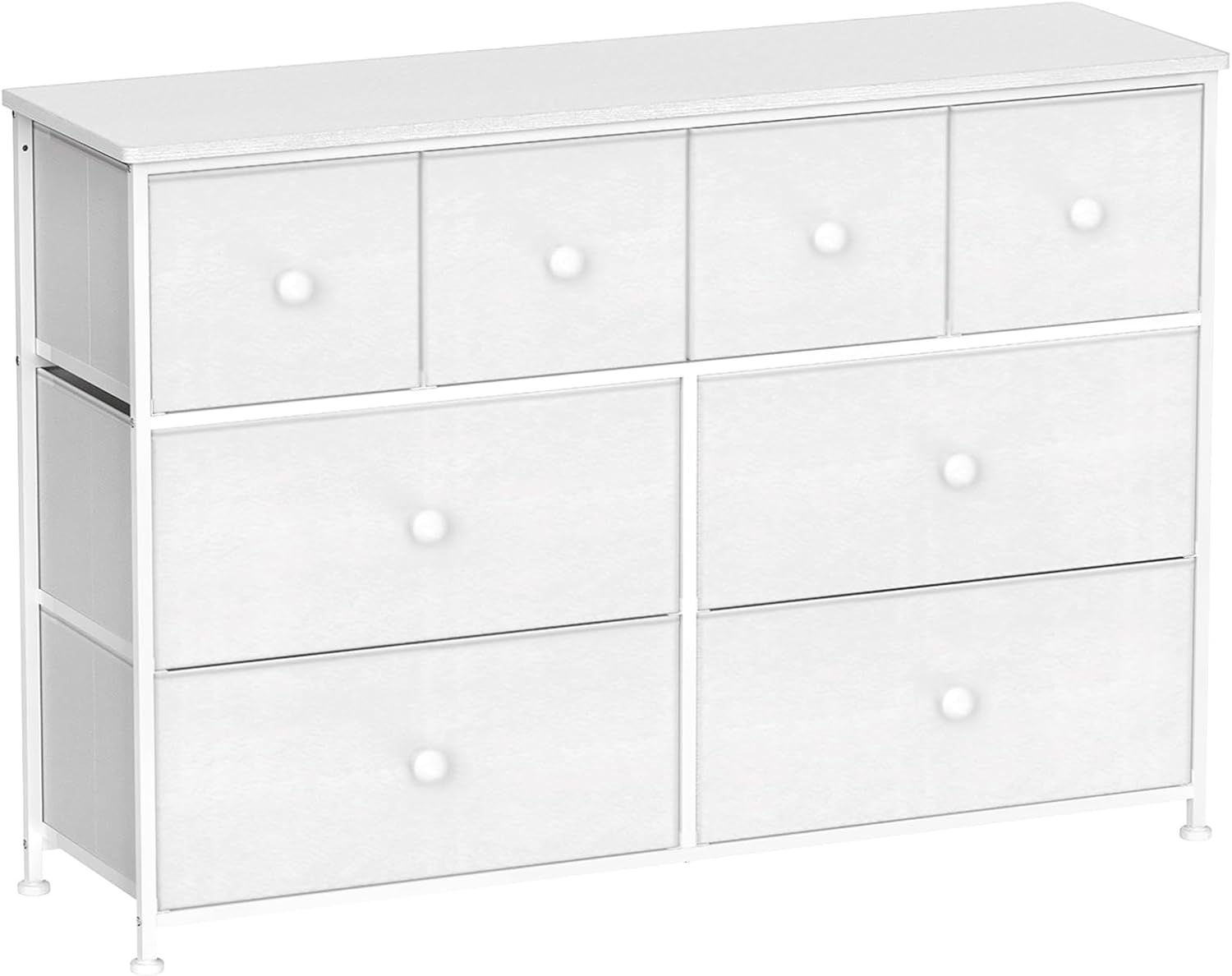 REAHOME チェスト3段 タンス 収納 箪笥 洋服タンス 収納棚 大容量 キャビネット 白 リビングチェスト おしゃれ 衣類収納 布製衣装ケース 引き出し 整理ダンス