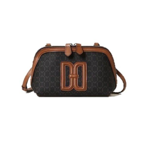 AK水原店 ハンドバッグ ブラウン DDロゴ ミニクロスバッグ DCWA6E714