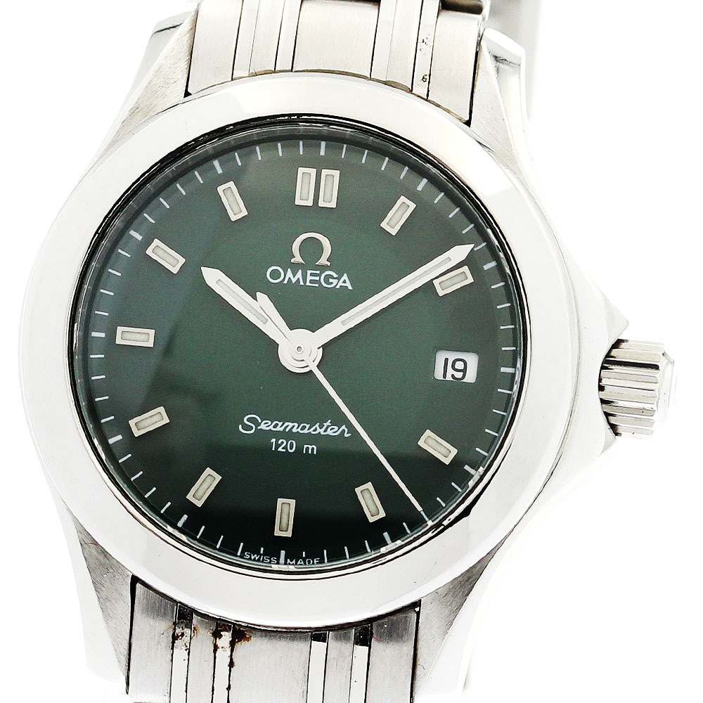 オメガ OMEGA 2581.72 シーマスター120M デイト クォーツ レディース 保証書付き_897019【中古】