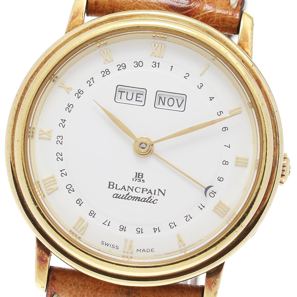 ブランパン Blancpain ヴィルレ K18YG トリプルカレンダー 自動巻き メンズ _846389【中古】