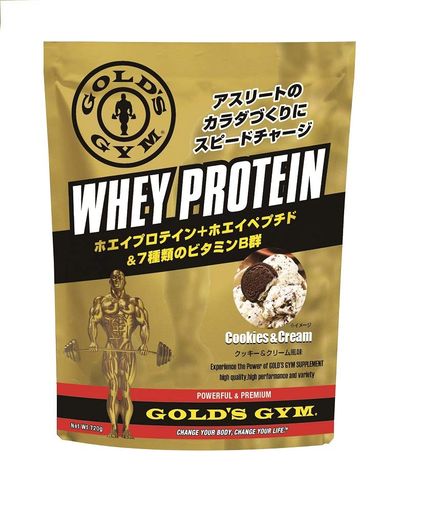 ゴールドジム(GOLD’S GYM) ホエイプロテイン クッキー&クリーム風味 360G