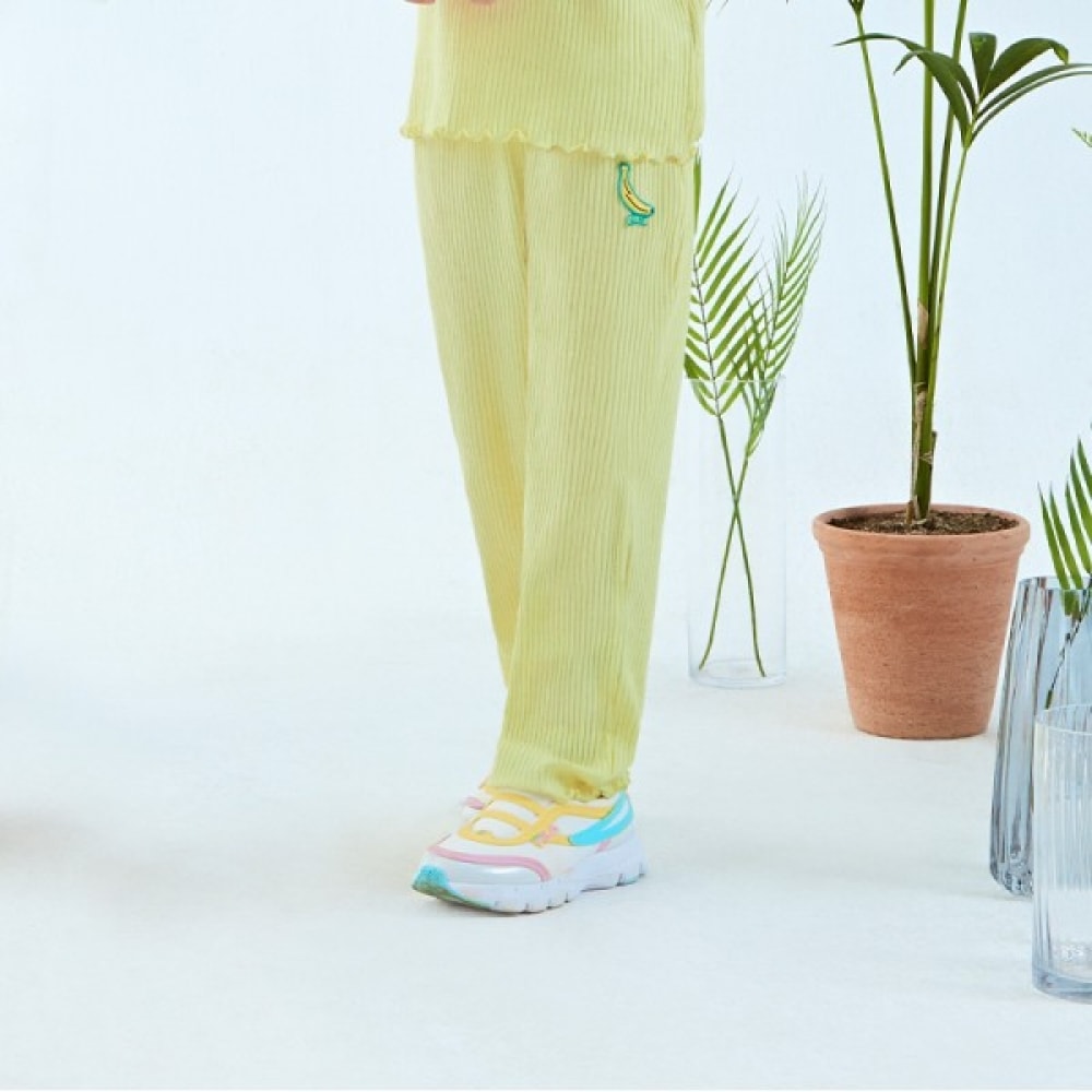 フィラ キッズ 女の子 ガーデニングリブパンツ FK2FPE2171F_LYE