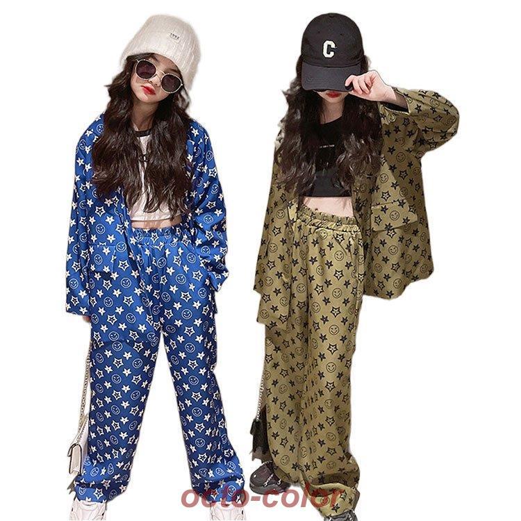 キッズダンス 衣装 セットアップ ヒップホップ キッズダンス衣装 女の子 男の子 ガールズ 韓国 キッズ フォーマルスーツ 2点セット 応援団 発表会 おしゃれ