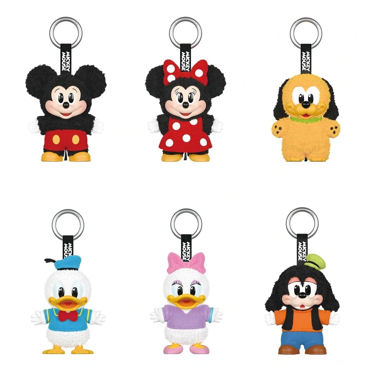 公式正規品POP MART Mickey Family Cute Together Keychain Series Figures ぬいぐるみペンダント ガチャポン ブラインドボックスサプライズギフト