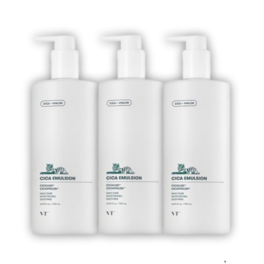 【保湿鎮静ケア】シカエマルジョン 500ml×3本 大容量 ポンプタイプ 全身用 乳液 CICAHYALON配合 セラミドNP 弱酸性 水分バランスケア 4,732円