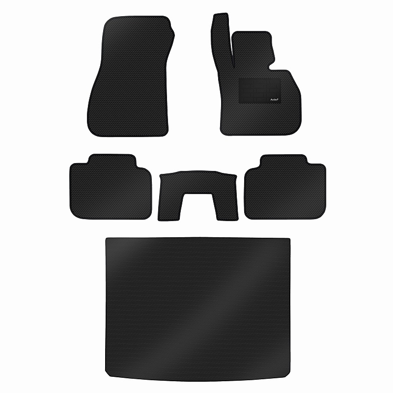 [防水マット]BMW X2 F39 フロアマット + トランクマット(ラゲッジマット) [カーボン柄]