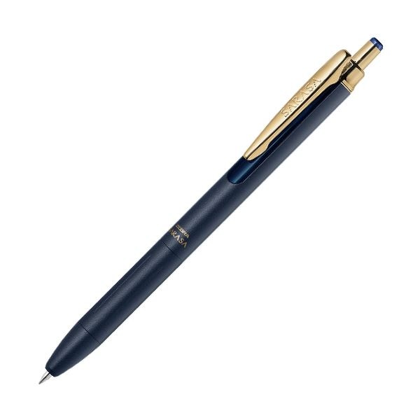 （まとめ） ゼブラジェルボールペン サラサグランド 0.3mm ブルーブラック （軸色：ダークブルー） P-JJH57-VDB 1本 (×5セット)