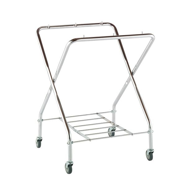 BMダストカー/運搬カート フレーム 〔大 φ75キャスター バンパー無し〕 折りたたみ式 BM ダストカー 運搬カート フレーム 大 φ75キャスター バンパー付