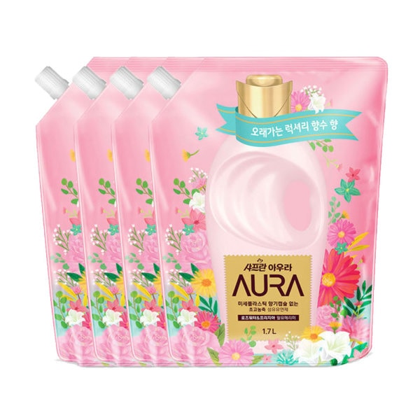 アウラ柔軟剤超濃縮ウィルユメリミ詰め替え1.7L×4個