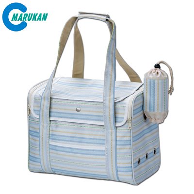 マルカン うさぎのおでかけバック L ブルー ペット用 移動バッグ トレイ・スノコ付き MR-628