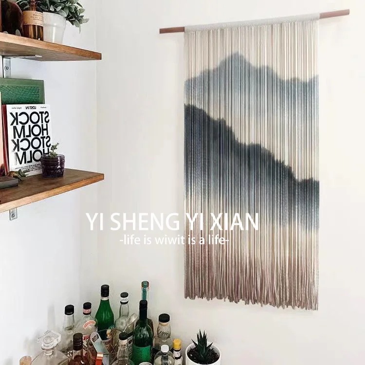 タペストリー壁掛けタペストリー中染め水墨画織りタペストリーメーターボックスカバードアカーテンタペストリーb&bアートソフトデコレーション