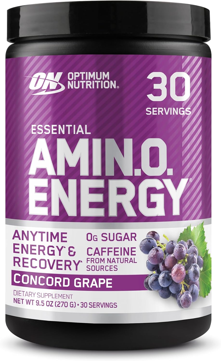 Optimum Nutrition Amino Energy Pre Workout Concord Grape 30 Servings