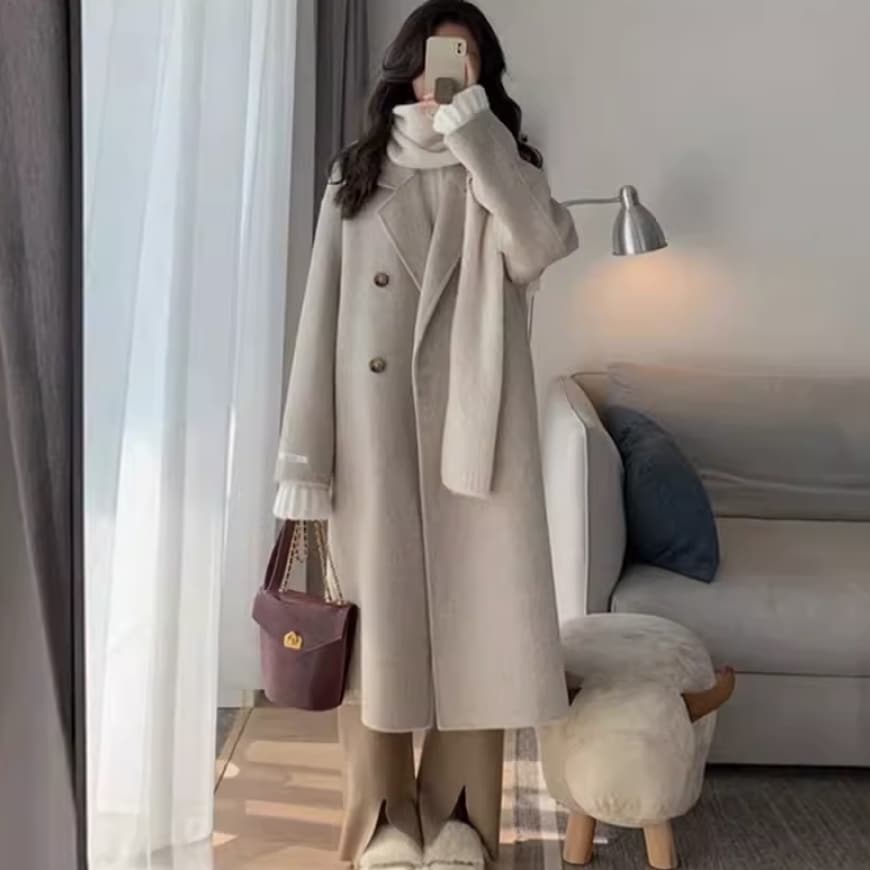 アウター コート ロング 袖あり 長袖 かわいい 大人可愛い きれいめ シンプル カジュアル 大人 上品 おしゃれ お洒落 大人女子 こなれ感 個性的 主役級 存在感 美容師 メイクアップアーティスト