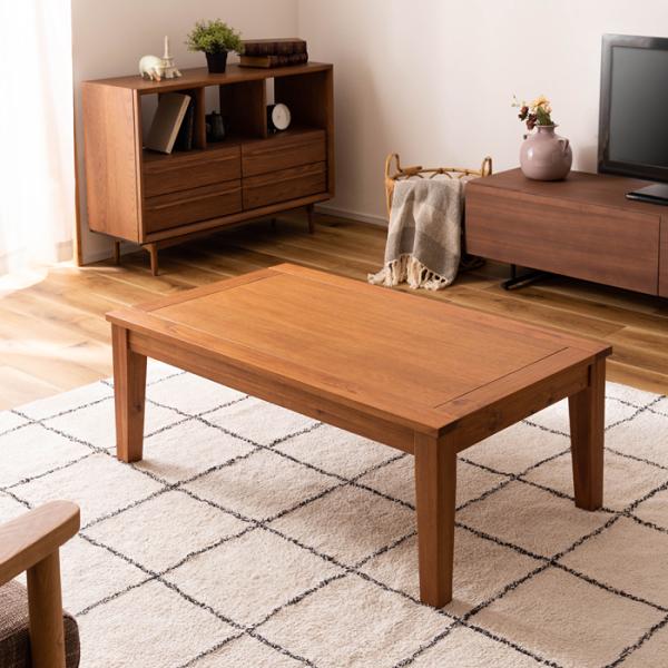 こたつ 長方形 105×60cm コタツテーブル テーブルのみ シンプル ナチュラル 北欧 石英管ヒーター ローテーブル センターテーブル リビング 家具調 木製 天然木