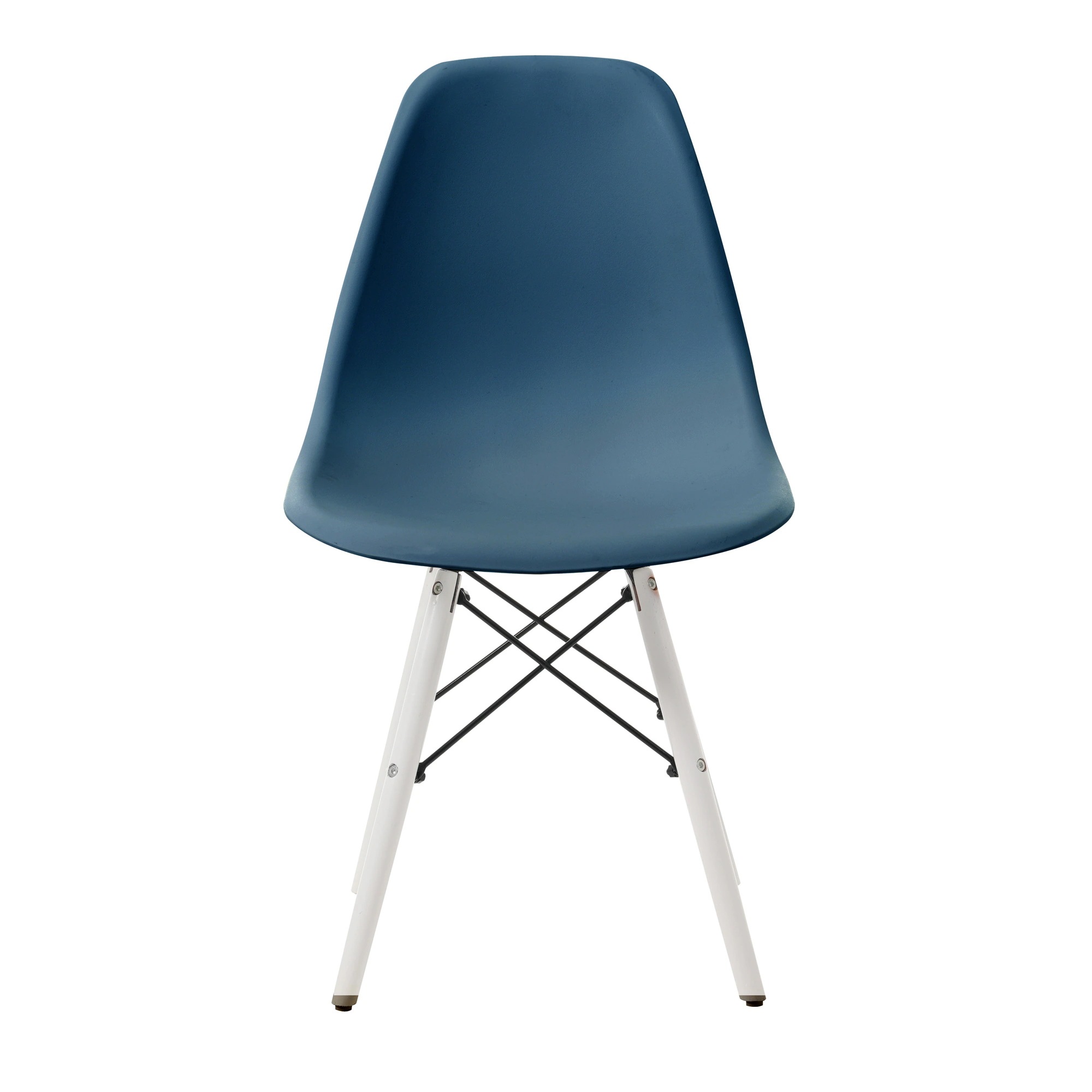 【2脚】【熨斗目花ブルー＆ナチュラル脚】イームズチェア リプロダクト ダイニングチェア ダイニングチェアー イームズチェア DSW eames イームズ チェアー DSW イームズ椅子 チェア イー