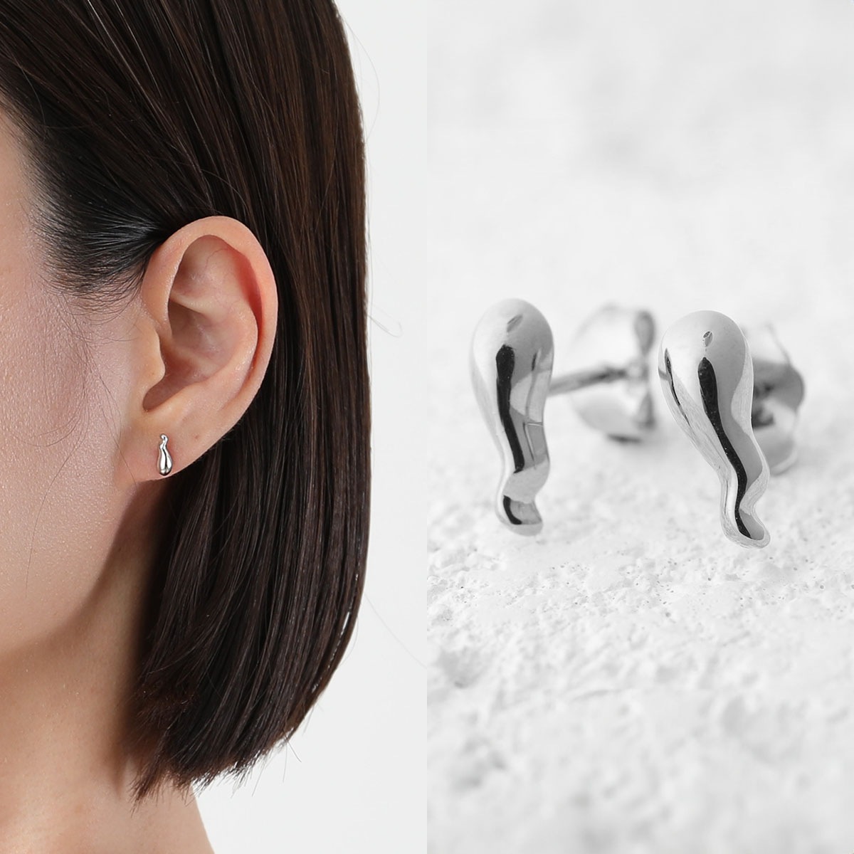 MARIA BLACK マリアブラック ピアス Spaeti Studs スピーティ スタッド 101050AG レディース 両耳販売 アクセサリー Silver