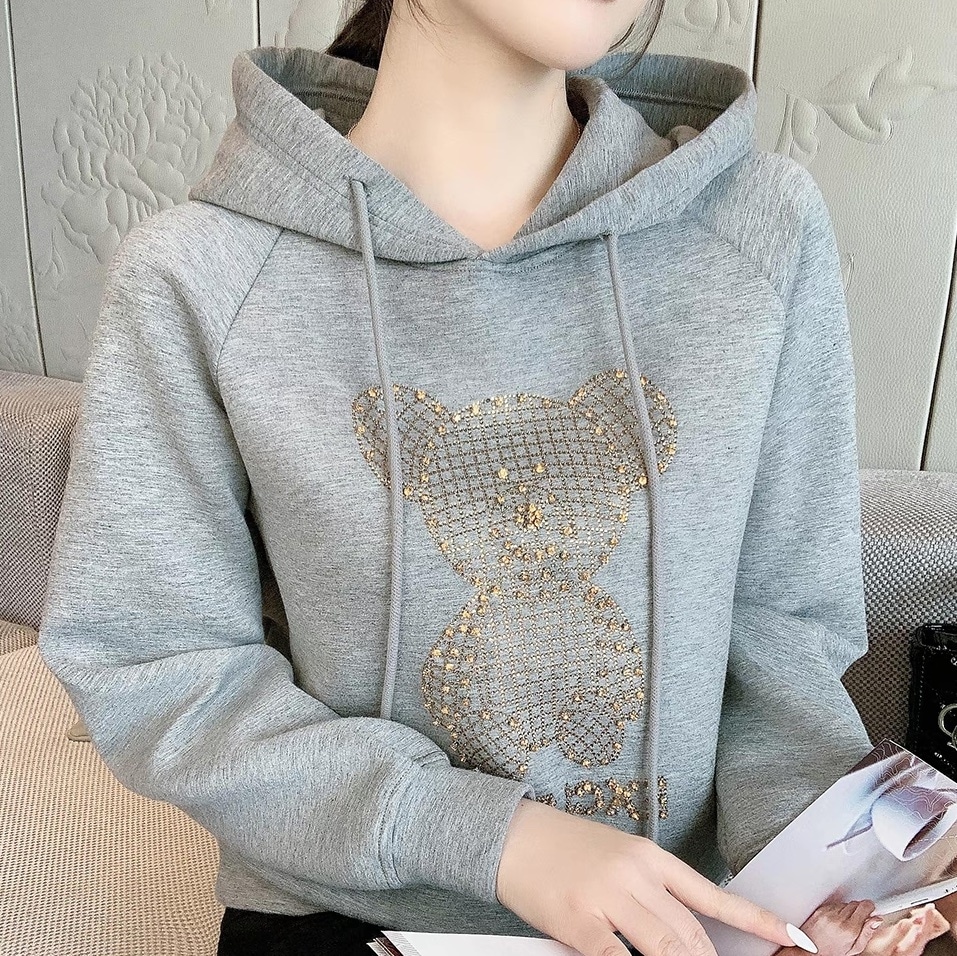 レディース トップス プルオーバー パーカー 長袖 フード フェミニン ストリート かわいい 大人可愛い きれいめ シンプル カジュアル おしゃれ ガーリー ヴィンテージ ラブリー ラグジュアリー