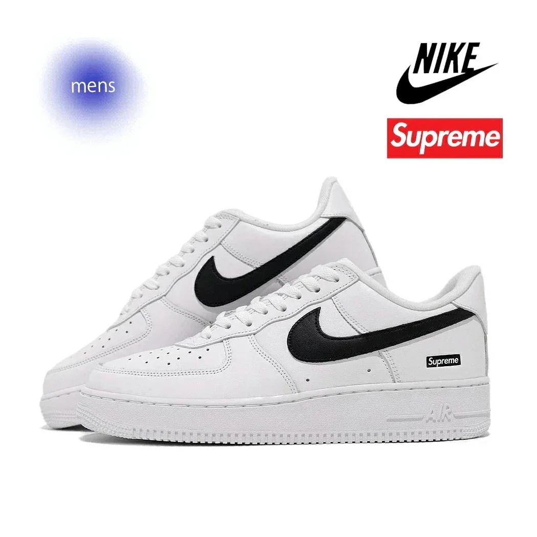 NIKE ナイキ エアフォース × SUPREME シュプリーム スニーカー AIR FORCE 1 LOW SP WHITE ( ホワイト AF1 メンズ コラボ CU9225-102 )