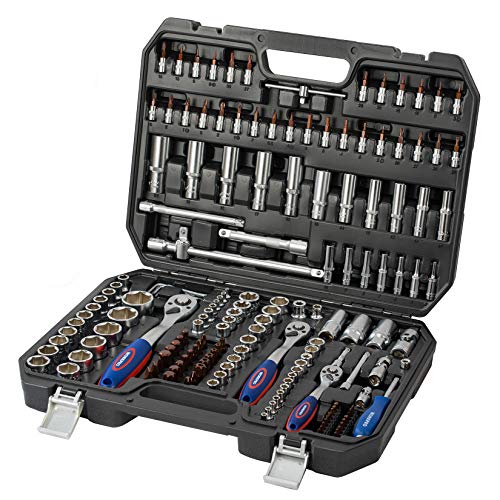 WORKPRO ソケットレンチセット ガレージツールセット 差込角6.35&9.5&12.7mm(1