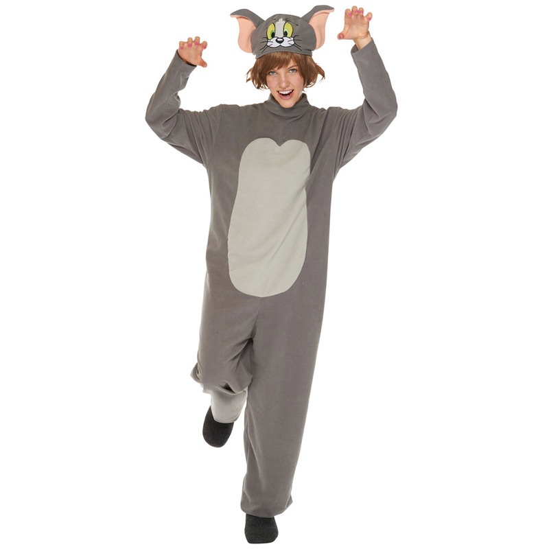 コスプレ 仮装 大人用トム 【 コスプレ 衣装 ハロウィン 仮装 コスチューム アニメ トムとジェリー グッズ 女性用 パーティーグッズ 余興 レディース 男女兼用 猫 キャラクター ネコ 正規ライセ