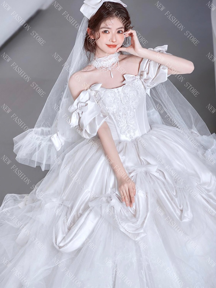 ウエディングドレス 白-75