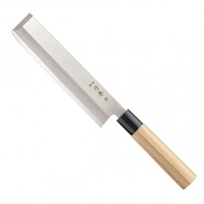 富士カトラリー 刀秀作 モリブデンバナジウム鋼和包丁 角型薄刃195mm(左利き用) FC-376