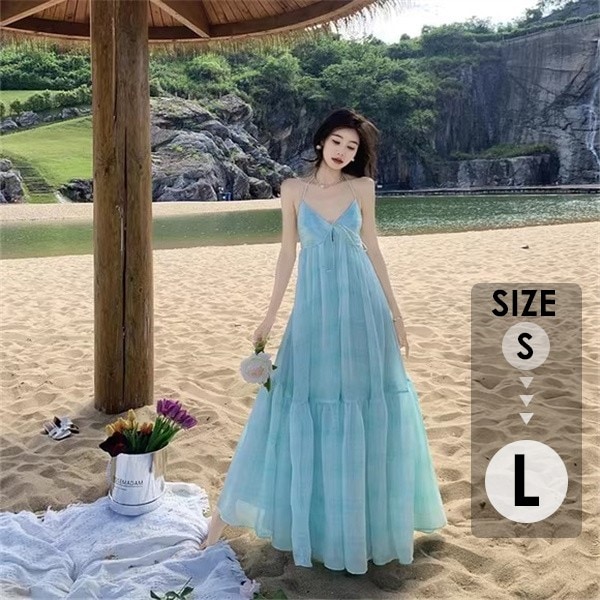リゾートワンピース レディース サマードレス ワンピース 夏ワンピ ロング おしゃれ ファッション 春夏 カジュアル 体型カバー ゆったり 大きめ きれいめ ハワイ 沖縄 旅行用 大人 20代 30代