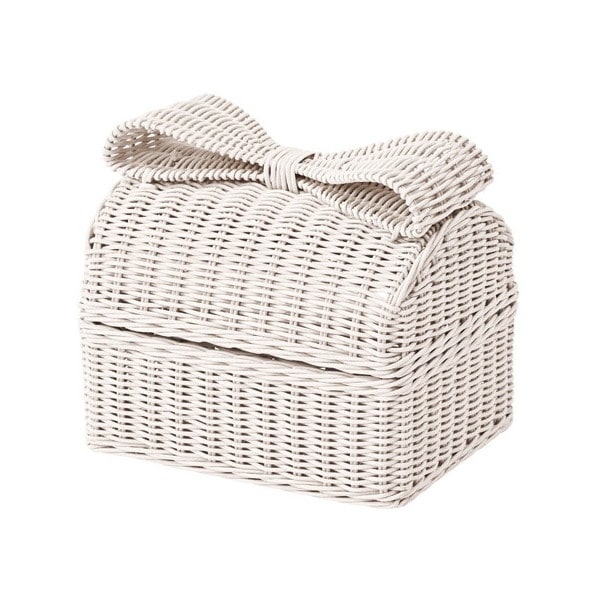 Rattan World GK836WW ホワイトラタン 小物入れ バスケット ホワイトウォッシュ fioreフィオーレ (Piu Carina) メーカー直送 5,140円