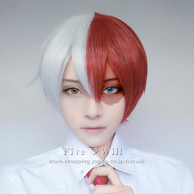 僕のヒーローアカデミア 轟焦凍 コスプレ ウィッグ 僕のヒーローアカデミア 轟焦凍 コスプレ ウィッグ