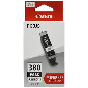 Canon 純正 インクカートリッジ BCI-380XLPGBK ブラック 大容量タイプ