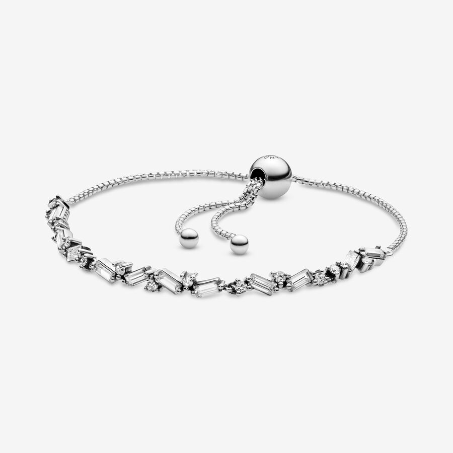 パンドラShining ice crystal tennis bracelet rope 597558CZ
