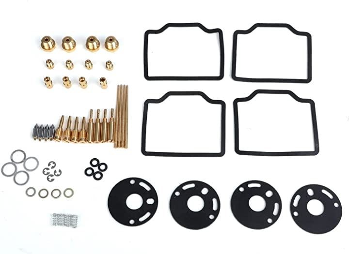 ホンダ 用 キャブレター リペアキット オーバーホール フロートパッキン メインジェット CB750four K0 K1 K2 K3 K4 K5 K6 CB750K 等(４組セット)