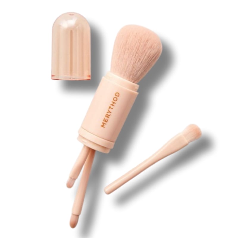 [4種類のブラシ] 携帯用 マルチ メイク ブラシ セット