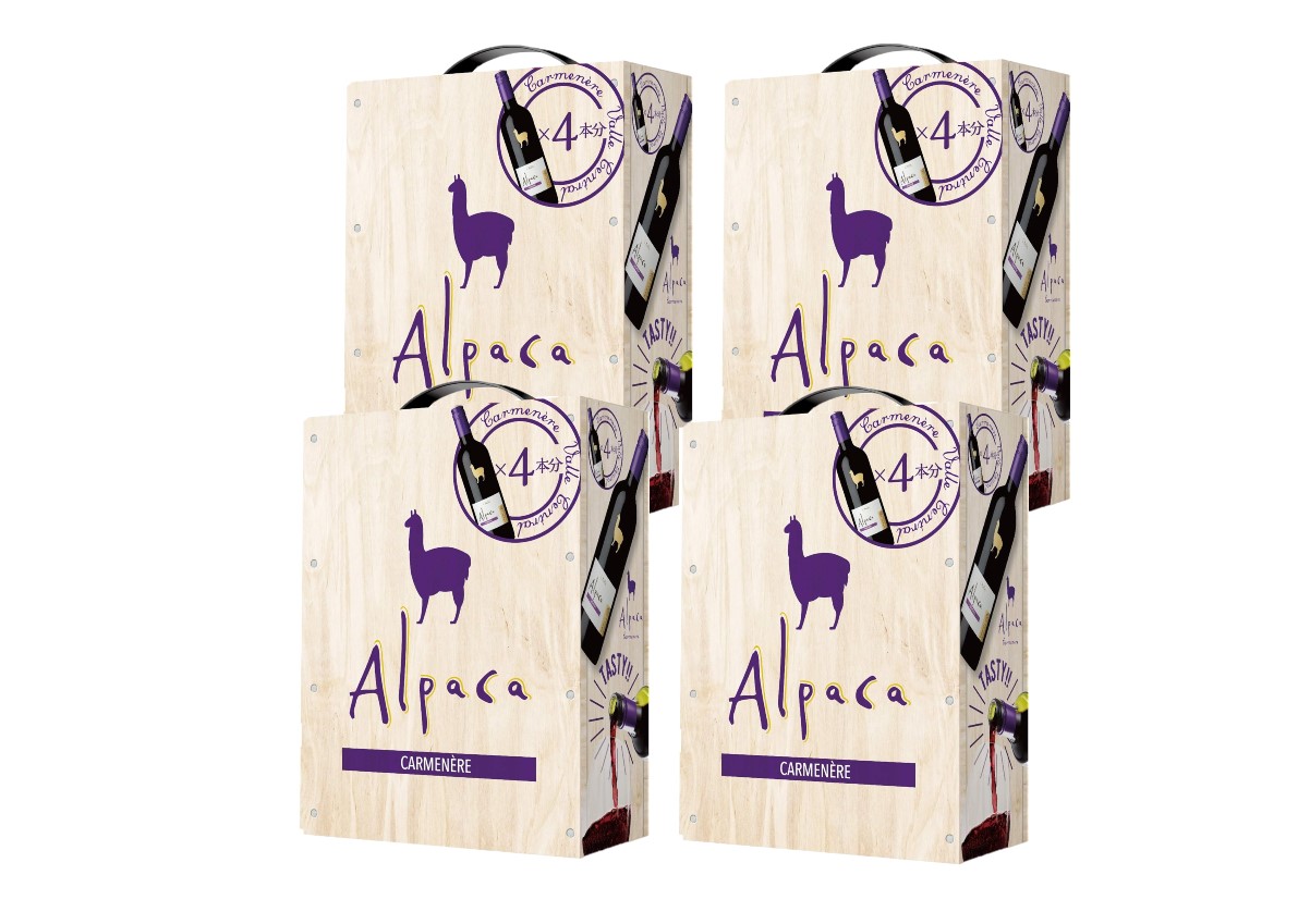 【箱ワイン】【BOXワイン】【送料無料】サンタヘレナ アルパカ カルメネール BIB 3000ml 3L4本【北海道東北四国九州沖縄県は必ず送料がかかります】b