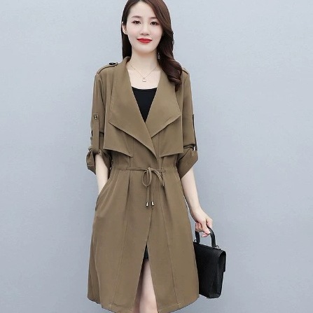 アウター コート ジャケット 上着 ミディアム丈 袖あり 長袖 半袖 2way 襟付き 前開き 切り替えデザイン バックシャン ウエストマーク かわいい 大人可愛い きれいめ シンプル カジュアル