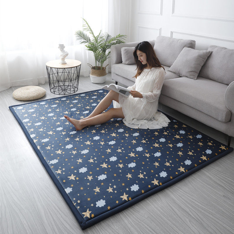 厚めの敷きパット　カーペット　保温　防湿　滑り防止　リビングマット　寝具　マット　選べる１８色５サイズ