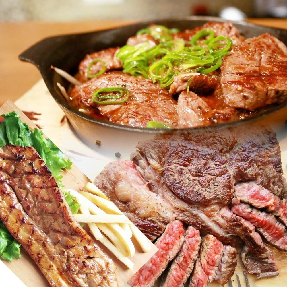 ステーキ BBQセット メガ盛り総重量約1.4kg