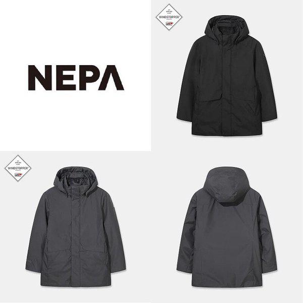 男性ベンタスウィンドストッパーフーディーミッドダウン_7L72062_BP