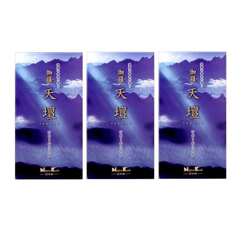 伽羅天壇 バラ詰 約125g 仏事用お線香 キャラ きゃら 格調高い香木の香り 日本香堂 【×3個セット】