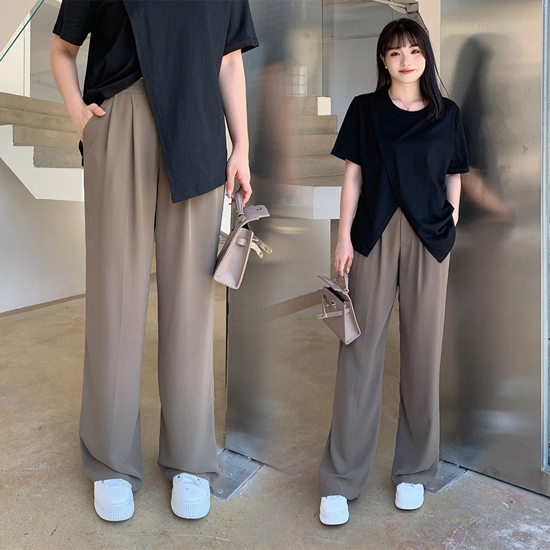 上品 5L 4L 韓国ファッション 大きいサイズ レディース 5l ズボン 秋冬 春夏 ゆったり ワイドパンツ大きいサイズの婦人服の新型の秋のズボンは垂れ下がっています