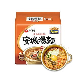 安城湯麺 125g x 5袋 アンソンタン麺 韓国ラーメン 韓国食品 アンソン湯麺
