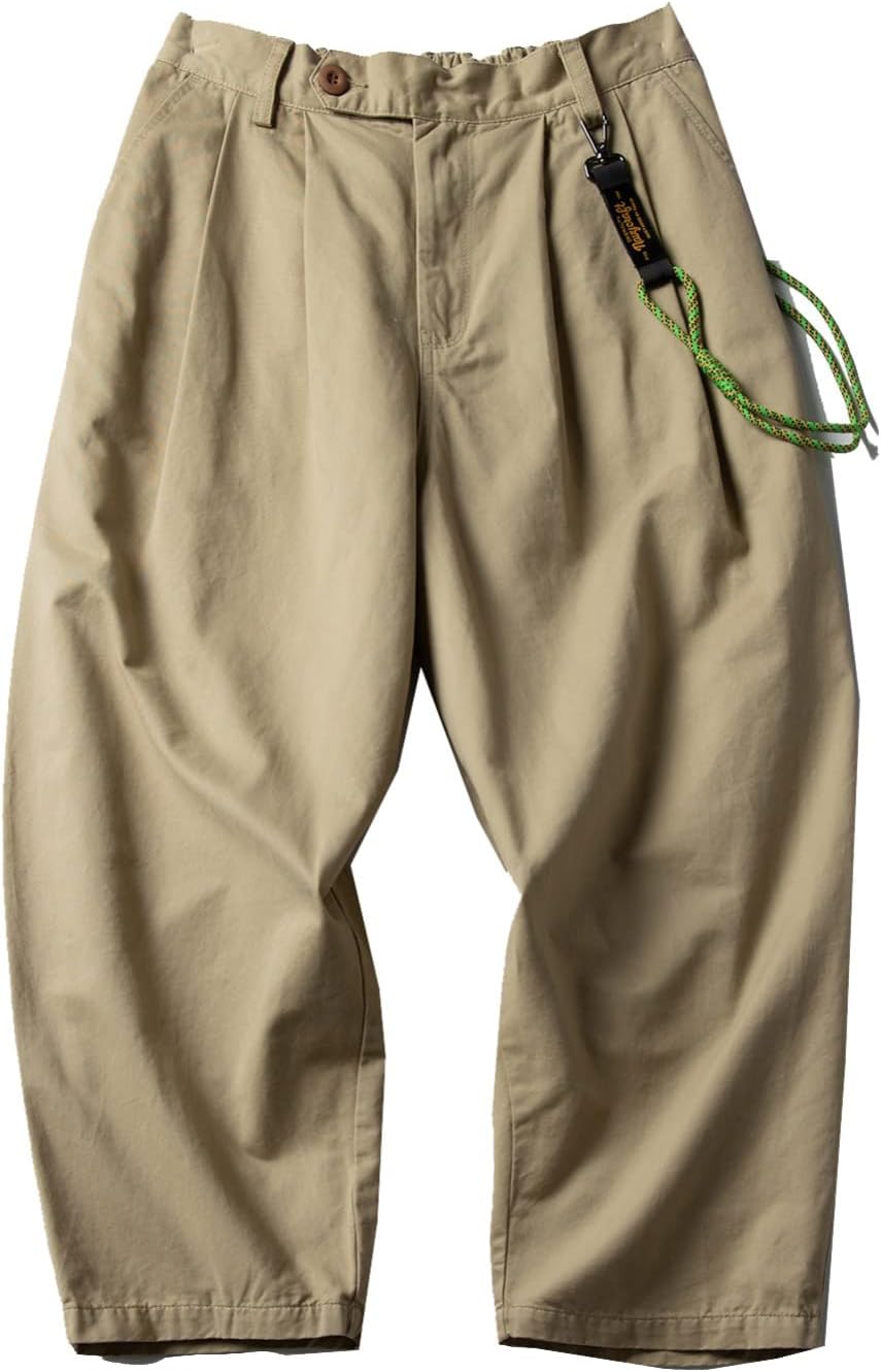 イージーパンツ 綿95% 秋 冬 ロングパンツ メンズ ヴィンテージ 無地 シンプル ワイドパンツ ストレート カジュアル 長ズボン コットン バギーパンツ ルーズ レディース 男女兼用 ウエストゴム