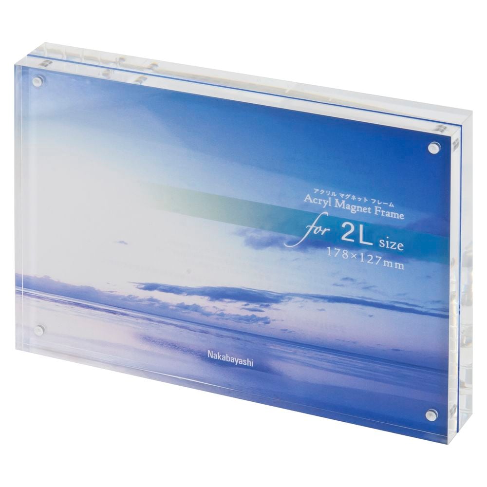 （まとめ買い）アクリルマグネットフレーム フォトフレーム 2L フ-ACM-2L [x3]