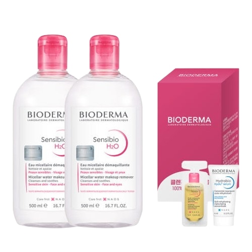 センシビオH2Oクレンジングウォーター 500ml×2本セット 敏感肌用 メイク落とし 低刺激タイプ