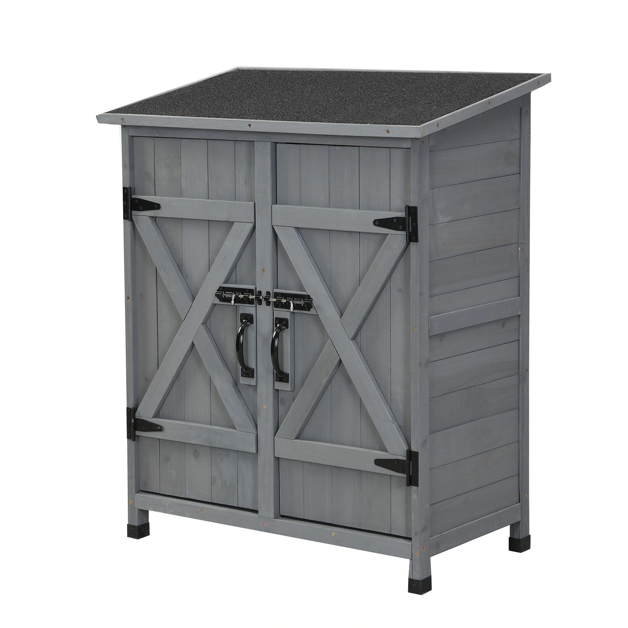 物置き 木製 収納庫 観音扉 ヨーロッパ風 ガーデニング用品 小屋 戸外収納庫 大型 屋外物置 棚 大型 ドア ベランダ 物置き 屋外収納 ガーデニング ウッド 園芸用品 倉庫 DIY 頑丈 新