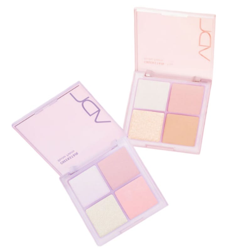 【韓国コスメ/NEW】チークステイン パレット 10g 多機能 チーク ハイライト シェーディング 2color