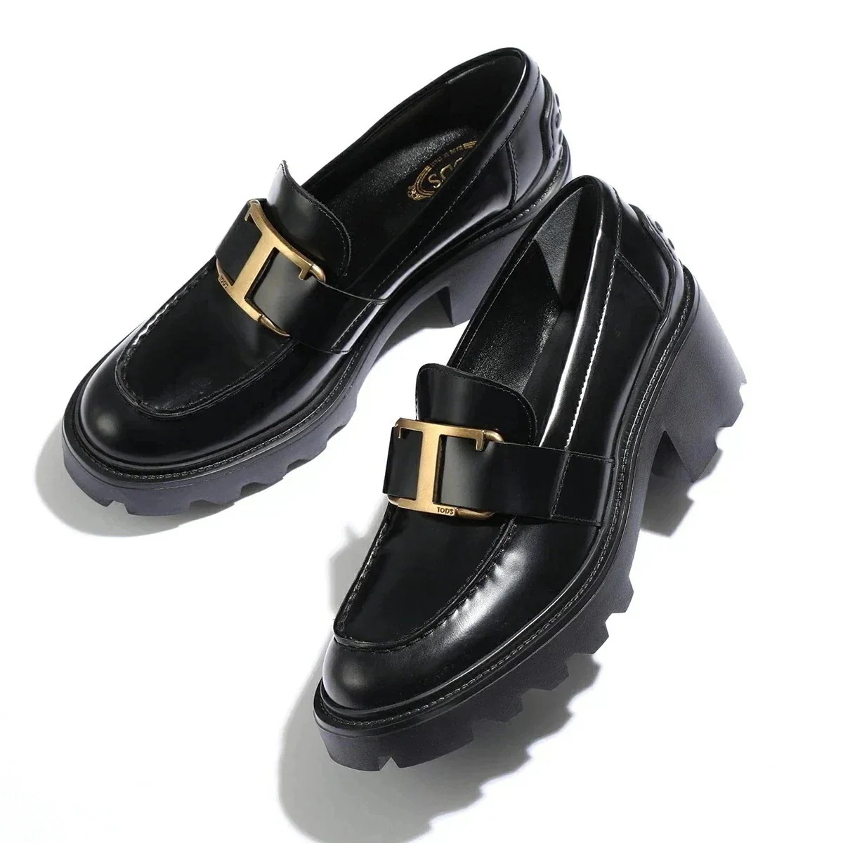 TODS トッズ ローファー XXW08D0EU50SHA レディース レザー T TIMELESS Tタイムレス ヒールローファー シューズ 靴 B999/N