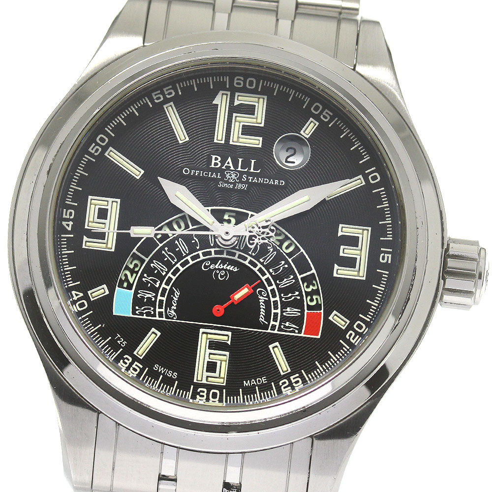 ボールウォッチ BALLWATCH NT1050D-SAJ-BK トレインマスター TMT 自動巻き メンズ _845882【中古】